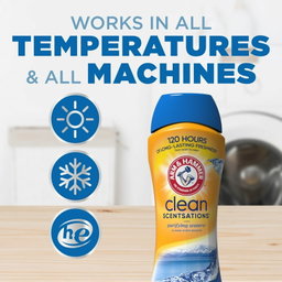 ARM & HAMMER Clean Scentsations In-Wash Scent Booster, Laundry Scent Booster Purifying Waters scent, 24 Oz