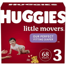 Huggies Little Movers Baby Diapers, Size 3, 68 Ct