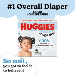 Huggies Snug & Dry Baby Diapers, Size 5 (27+ lbs), 84 Ct