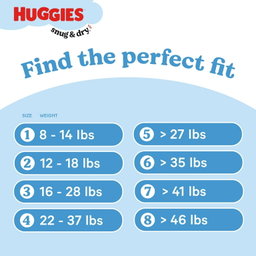 Huggies Snug & Dry Baby Diapers, Size 5 (27+ lbs), 84 Ct