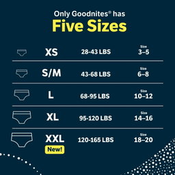 Goodnites Bedwetting Underwear for Girls, L (68-95 lbs), 34 Ct