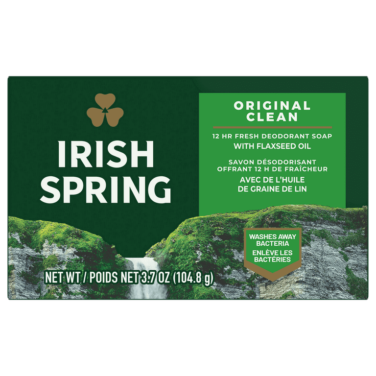 Irish Spring Original Clean Deodorant Bar Soap for Men, 3.7 oz_3
