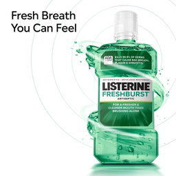 Listerine Freshburst Antiseptic Mouthwash Oral Care, Mint, 1 L