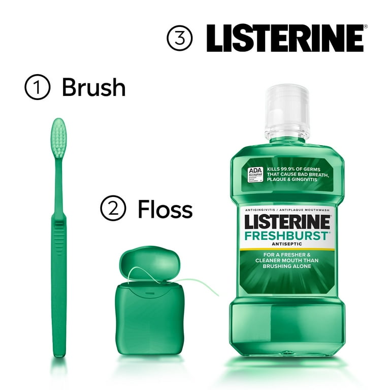 Listerine Freshburst Antiseptic Mouthwash Oral Care, Mint, 1 L_5