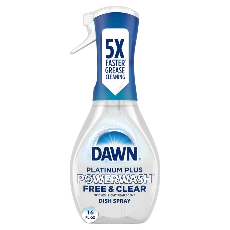 Dawn Powerwash Spray, Dish Soap, Dishwashing Liquid, Free & Clear, 16 Fl Oz_0