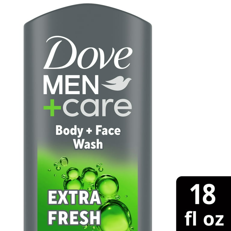 Dove Men+Care Refreshing Hydrating Face & Body Wash for Men Extra Fresh All Skin, 18 oz_1
