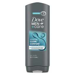 Dove Men+Care Hydrating Gentle Face & Body Wash for Men Clean Comfort All Skin, 18 oz