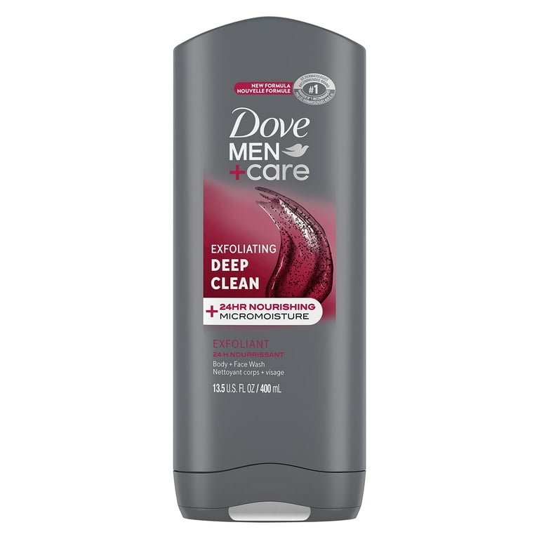 Dove Men+Care Exfoliating Deep Clean Body + Face Wash 13.5 oz_0