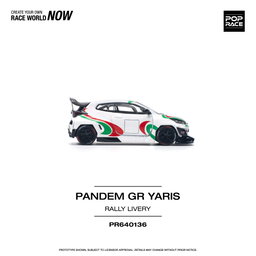POP RACE MODEL 1/64 GR YARIS PANDEM - RALLY LIVERY