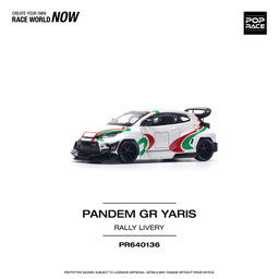 POP RACE MODEL 1/64 GR YARIS PANDEM - RALLY LIVERY