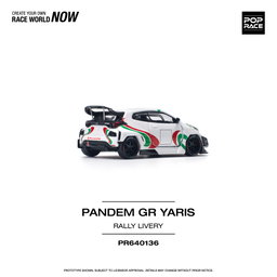 POP RACE MODEL 1/64 GR YARIS PANDEM - RALLY LIVERY