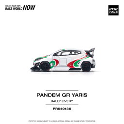 POP RACE MODEL 1/64 GR YARIS PANDEM - RALLY LIVERY