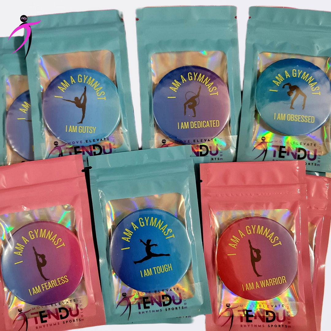 Tendu Rhythms Gymnastics Badge – “I Am a Gymnast” Collection