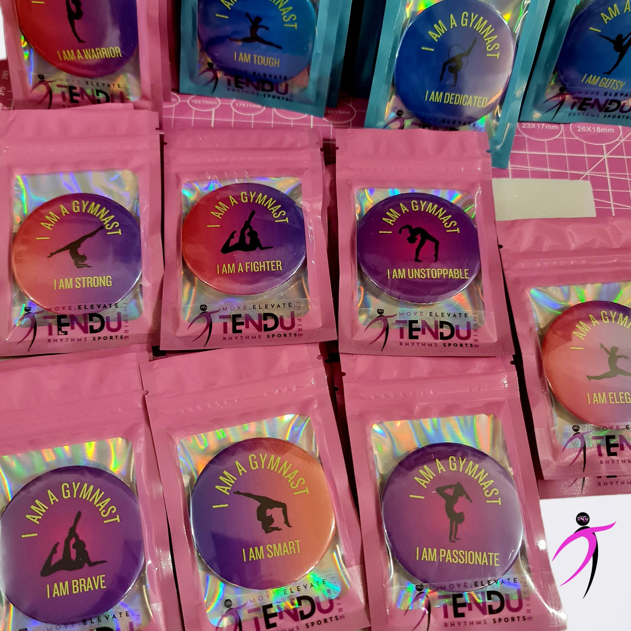 Tendu Rhythms Gymnastics Badge – “I Am a Gymnast” Collection_1