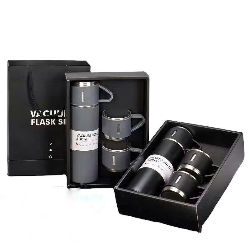 Coffret thermos isotherme 500 ml avec 2 tasses – Cadeau élégant ARTICLE N°: BCB_0007
