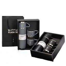 Coffret thermos isotherme 500 ml avec 2 tasses – Cadeau élégant ARTICLE N°: BCB_0007