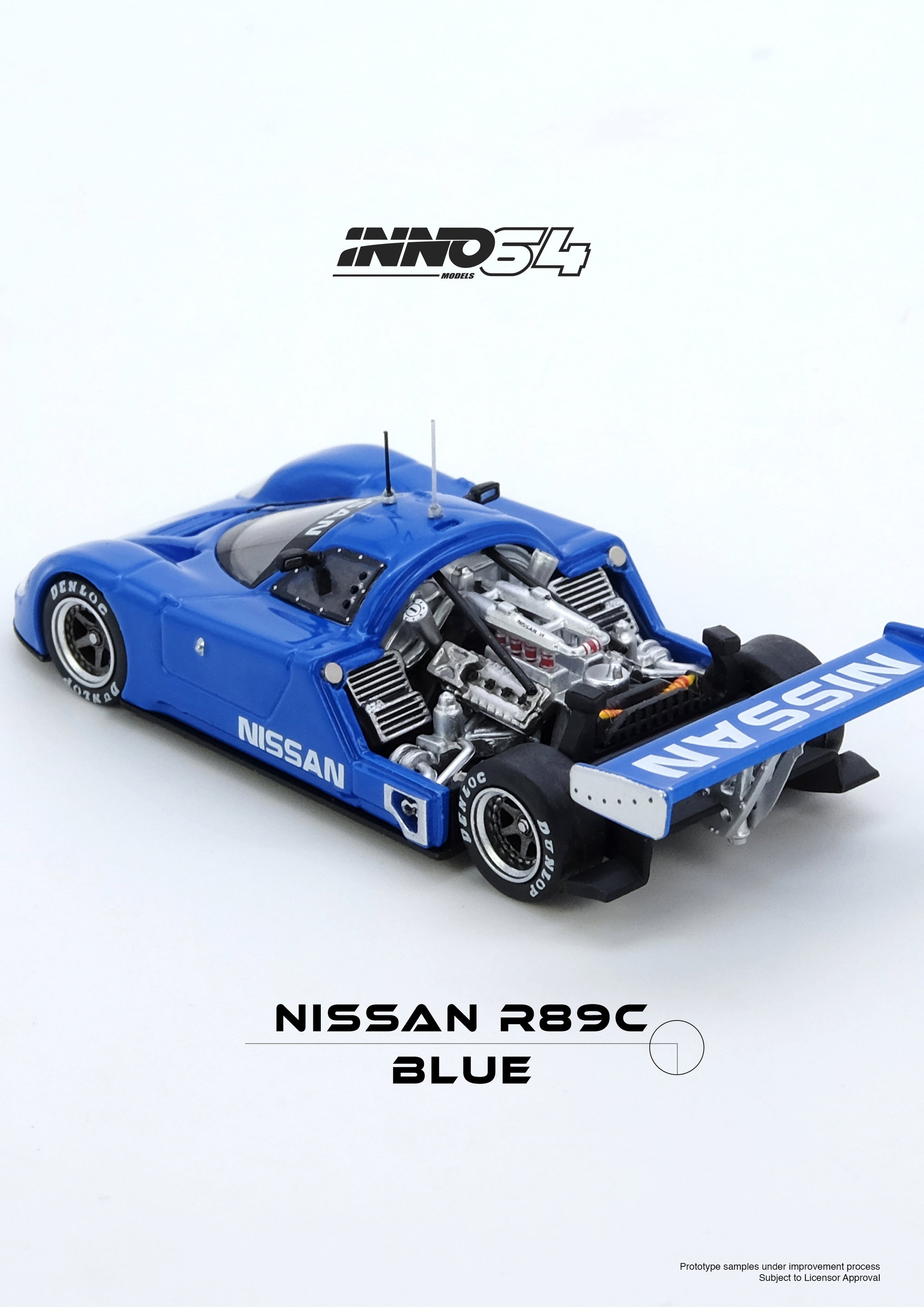 INNO MODEL 1/64 NISSAN R89C - BLUE_3