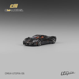 CM MODEL 1/64 PAGANI UTOPIA - FULL CARBON WITH RED LINE
