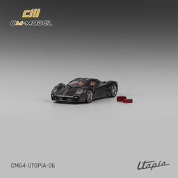 CM MODEL 1/64 PAGANI UTOPIA - FULL CARBON WITH RED LINE