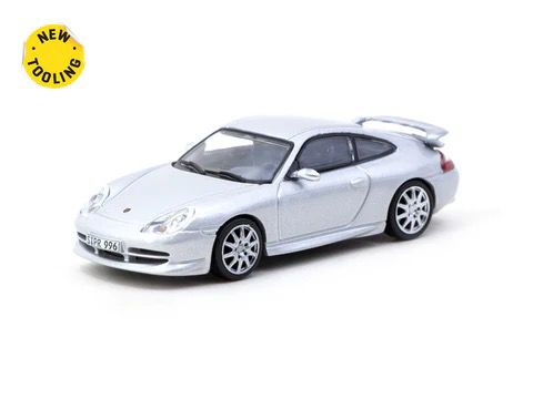 TARMAC WORKS MODEL 1/64 PORSCHE 911 GT3 (TYPE 996) - SILVER_1