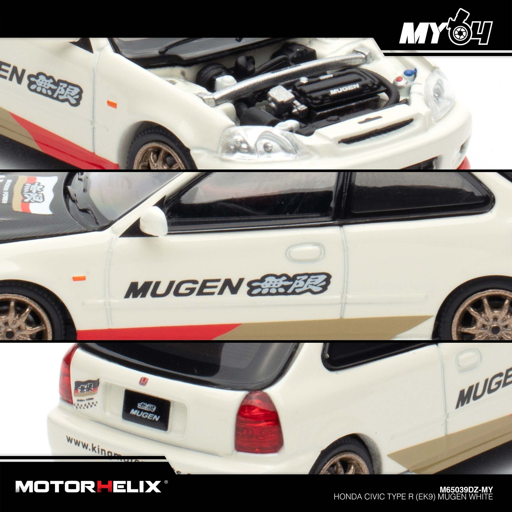 MOTOR HELIX MODEL 1/64 HONDA CIVIC EK9 MUGEN (TMCS EVENT SPECIAL)_2