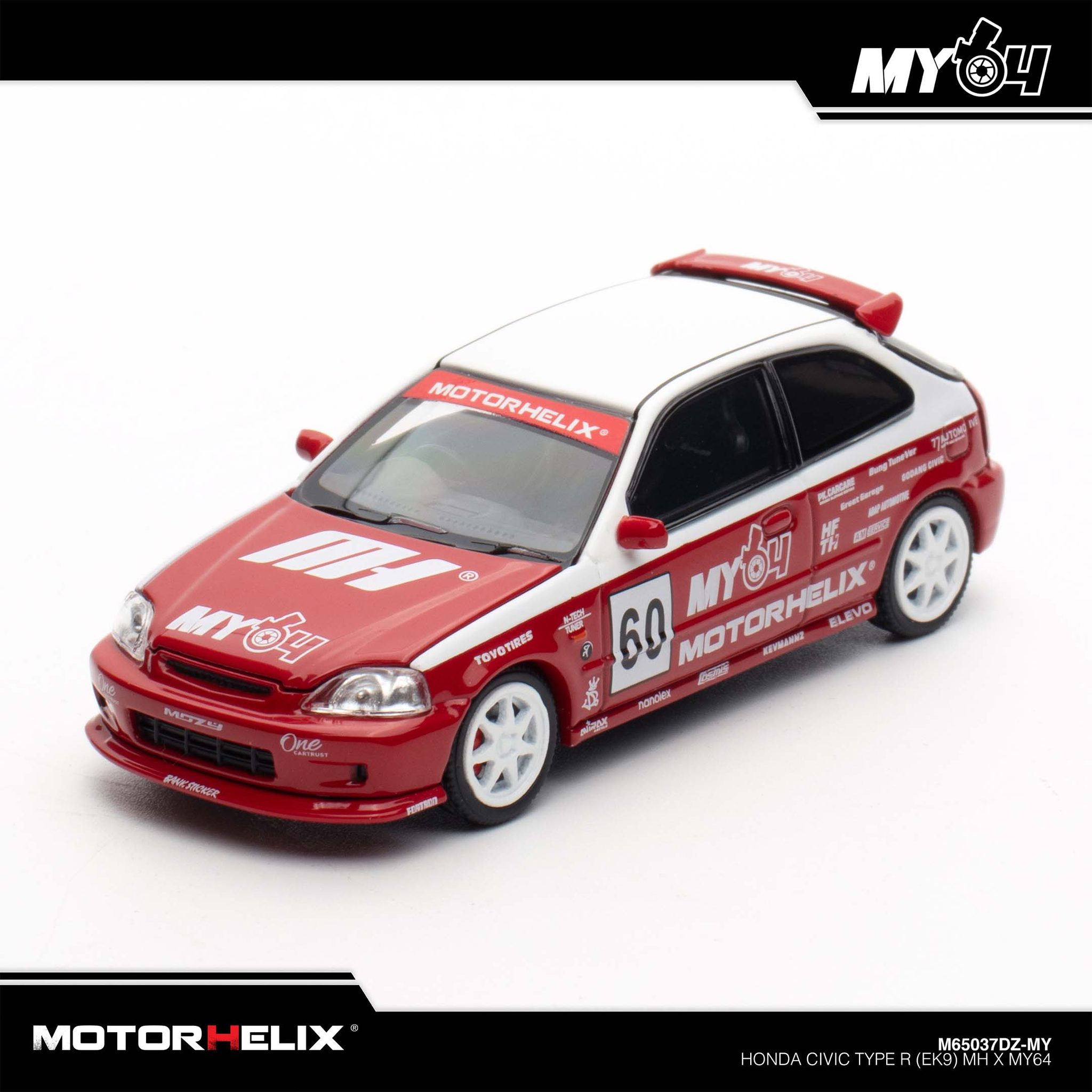 MOTOR HELIX MODEL 1/64 HONDA CIVIC EK9 MUGEN (TMCS EVENT SPECIAL)_5