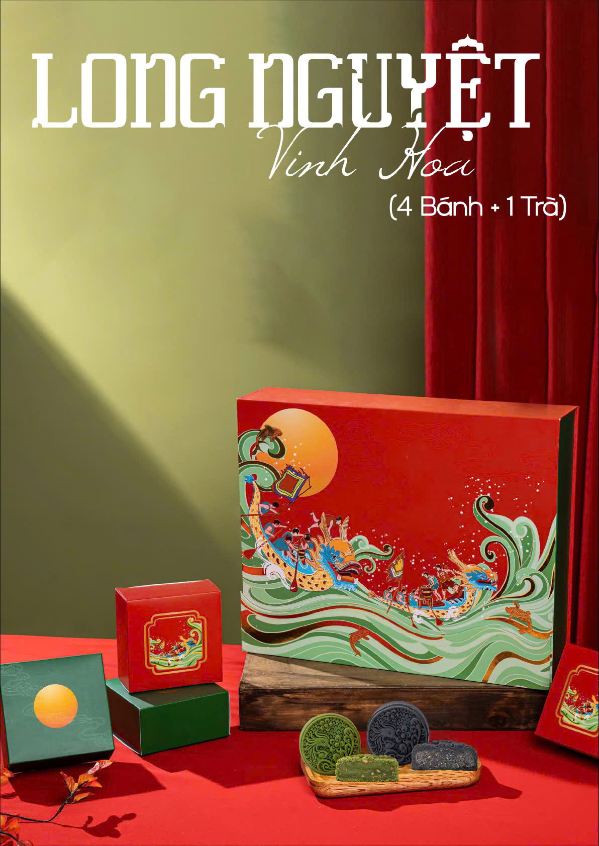 Set Hộp 4 Bánh Long Nguyệt Vinh Hoa_0