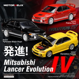 MOTOR HELIX MODEL 1/64 MITSUBISHI LANCER EVO 4