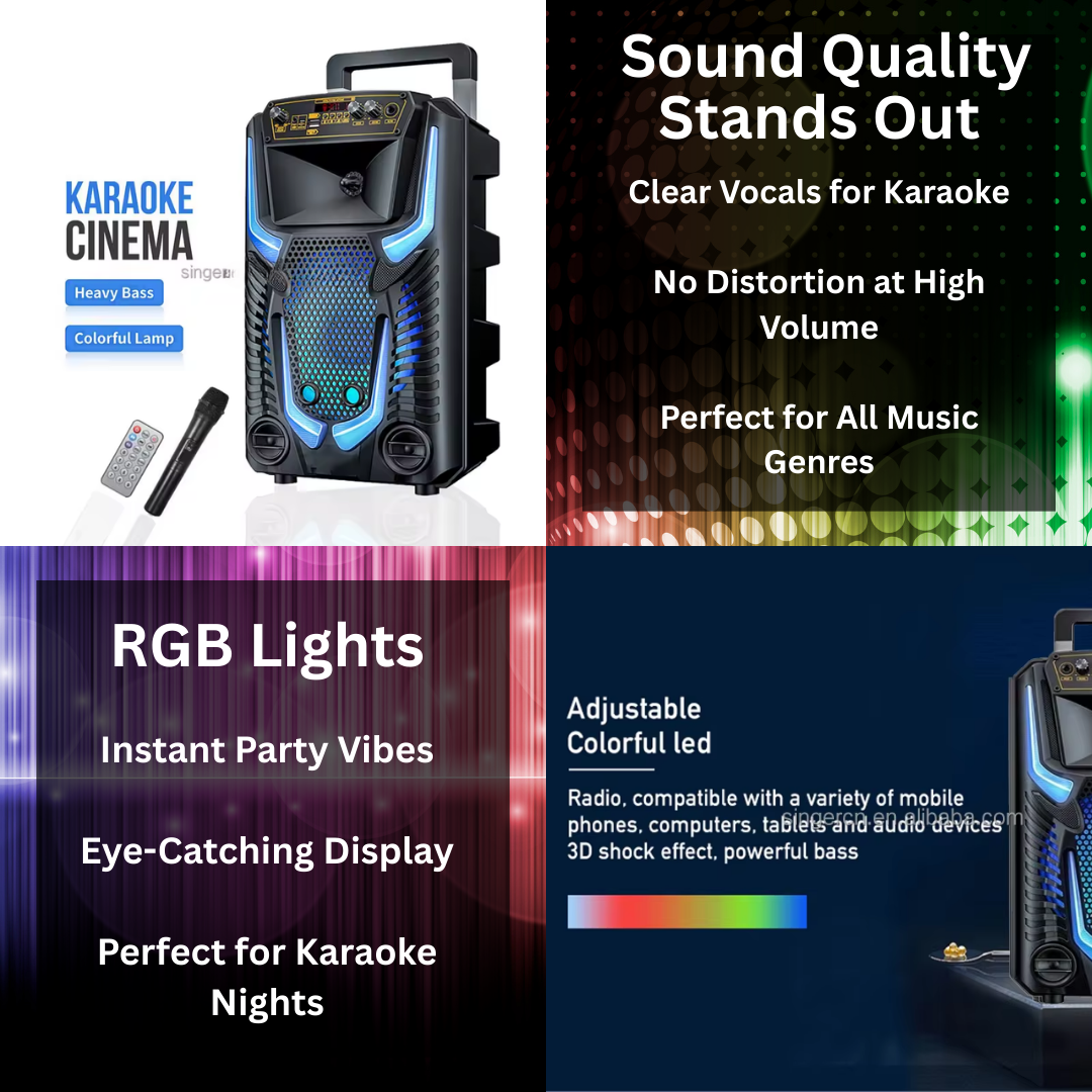 8.5" BLUETOOTH KARAOKE SPEAKER  TTD8259_1