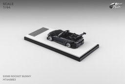 MICRO TURBO MODEL 1/64 HONDA S2000 ROCKET BUNNY - METALLIC BLACK