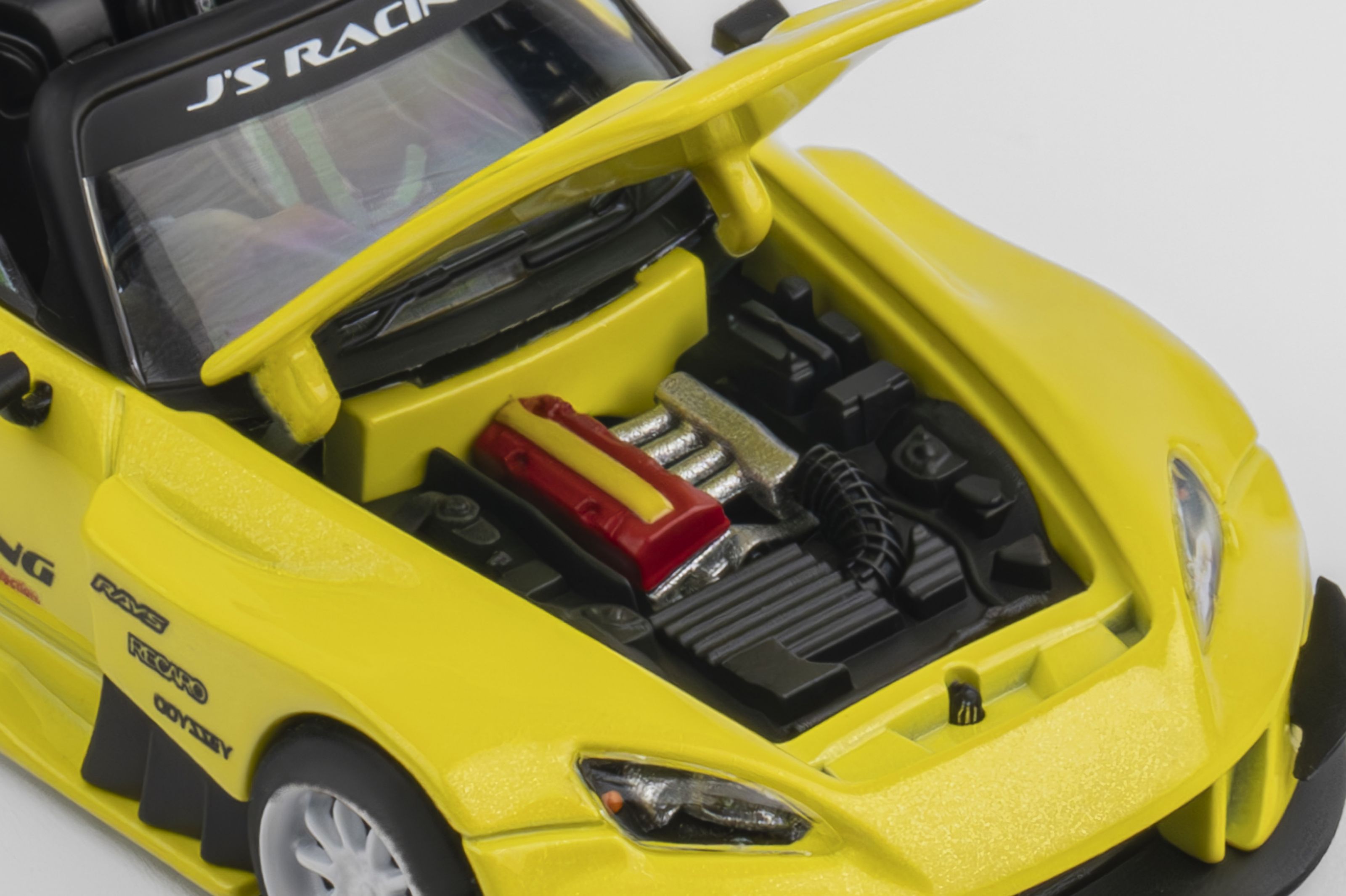 MICRO TURBO MODEL 1/64 HONDA S2000 JS RACING - METALLIC YELLOW_11