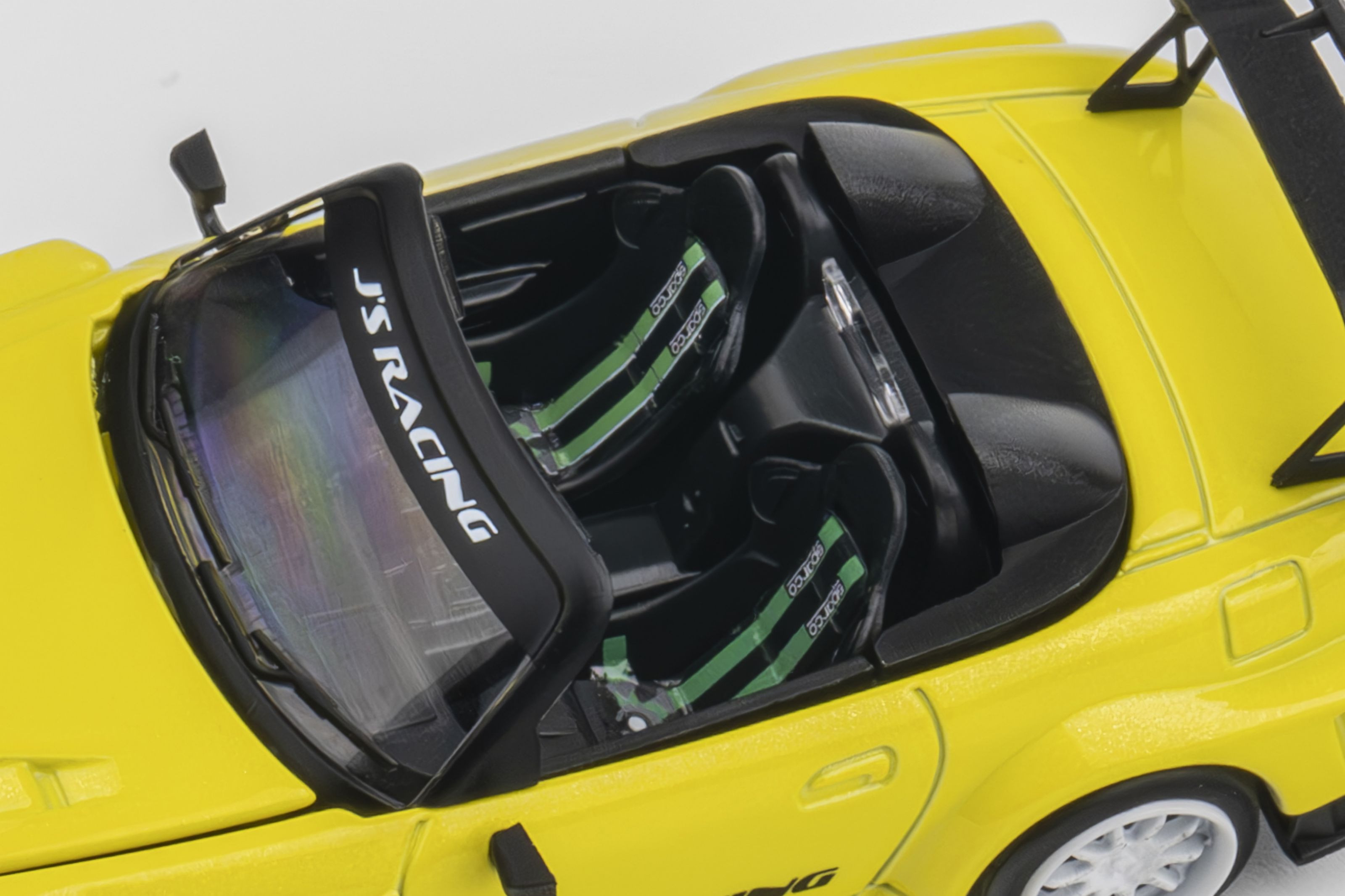 MICRO TURBO MODEL 1/64 HONDA S2000 JS RACING - METALLIC YELLOW_12