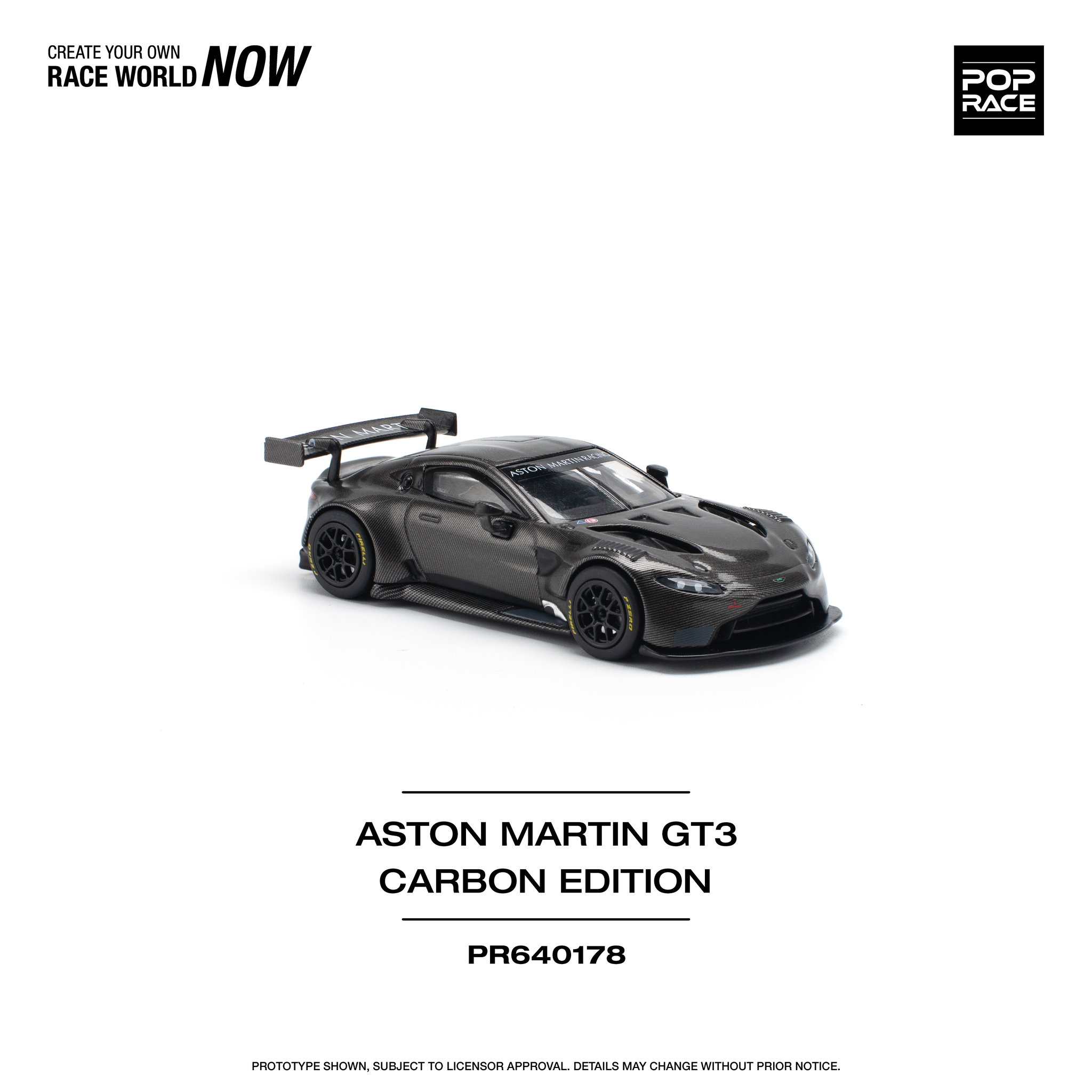 POP RACE MODEL 1/64 ASTON MARTIN VANTAGE GT3 - CARBON EDITION_8