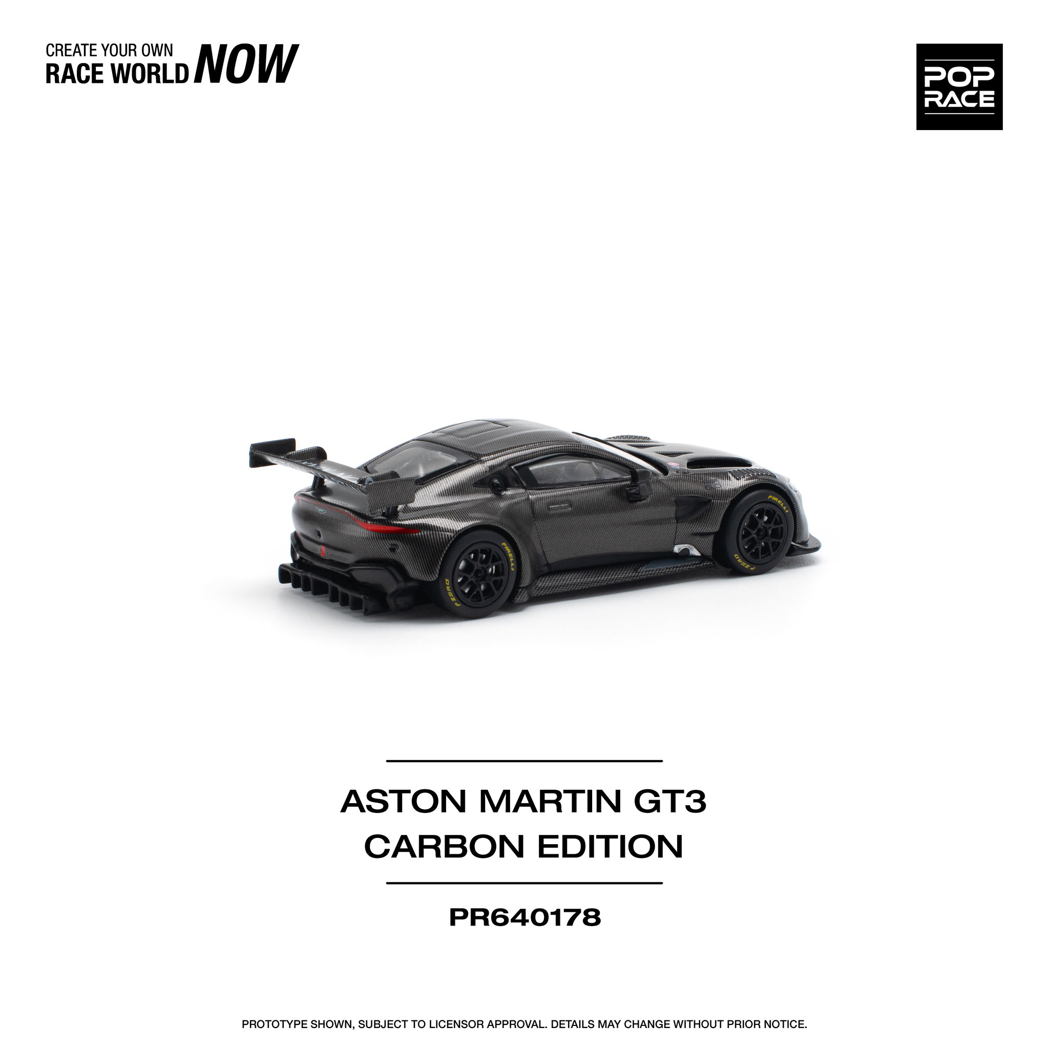 POP RACE MODEL 1/64 ASTON MARTIN VANTAGE GT3 - CARBON EDITION_6