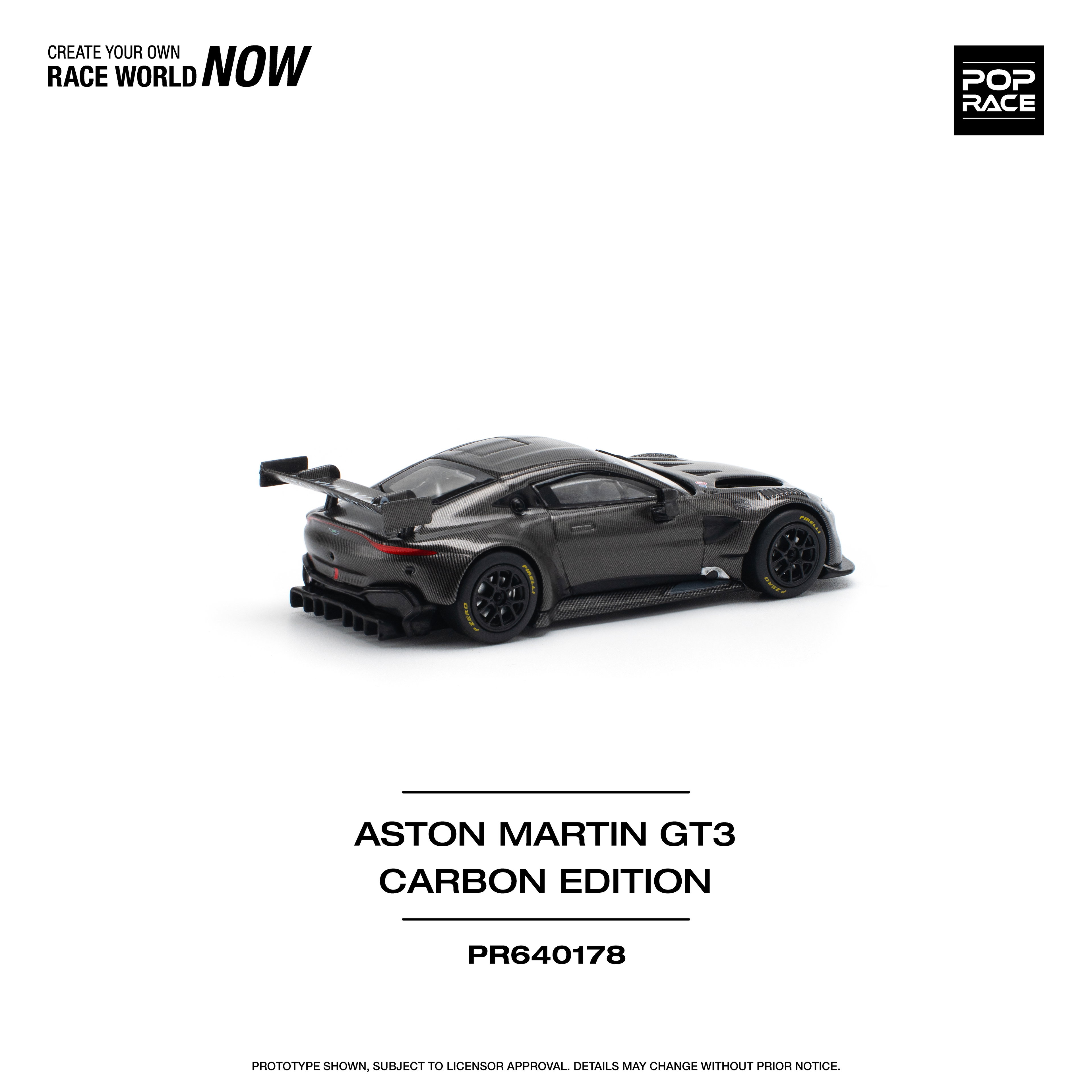 POP RACE MODEL 1/64 ASTON MARTIN VANTAGE GT3 - CARBON EDITION_6