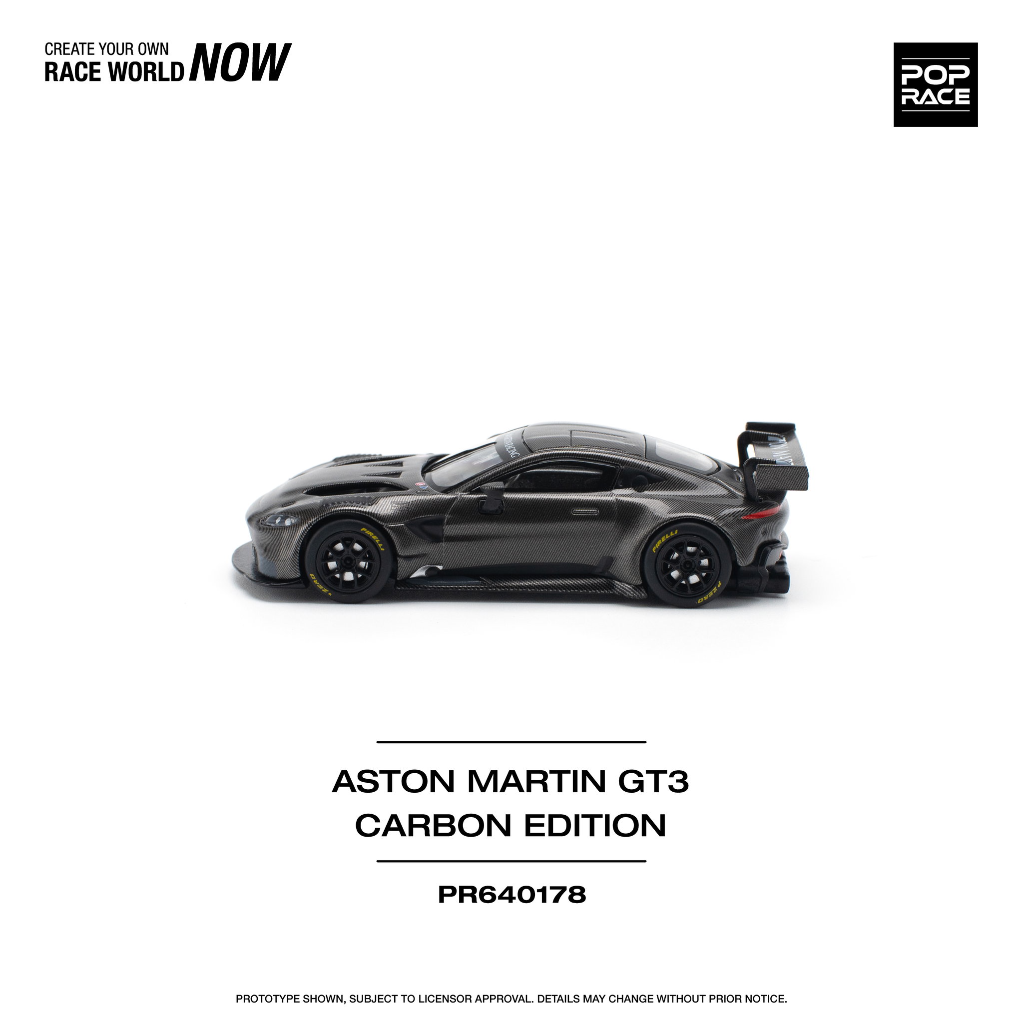 POP RACE MODEL 1/64 ASTON MARTIN VANTAGE GT3 - CARBON EDITION_4
