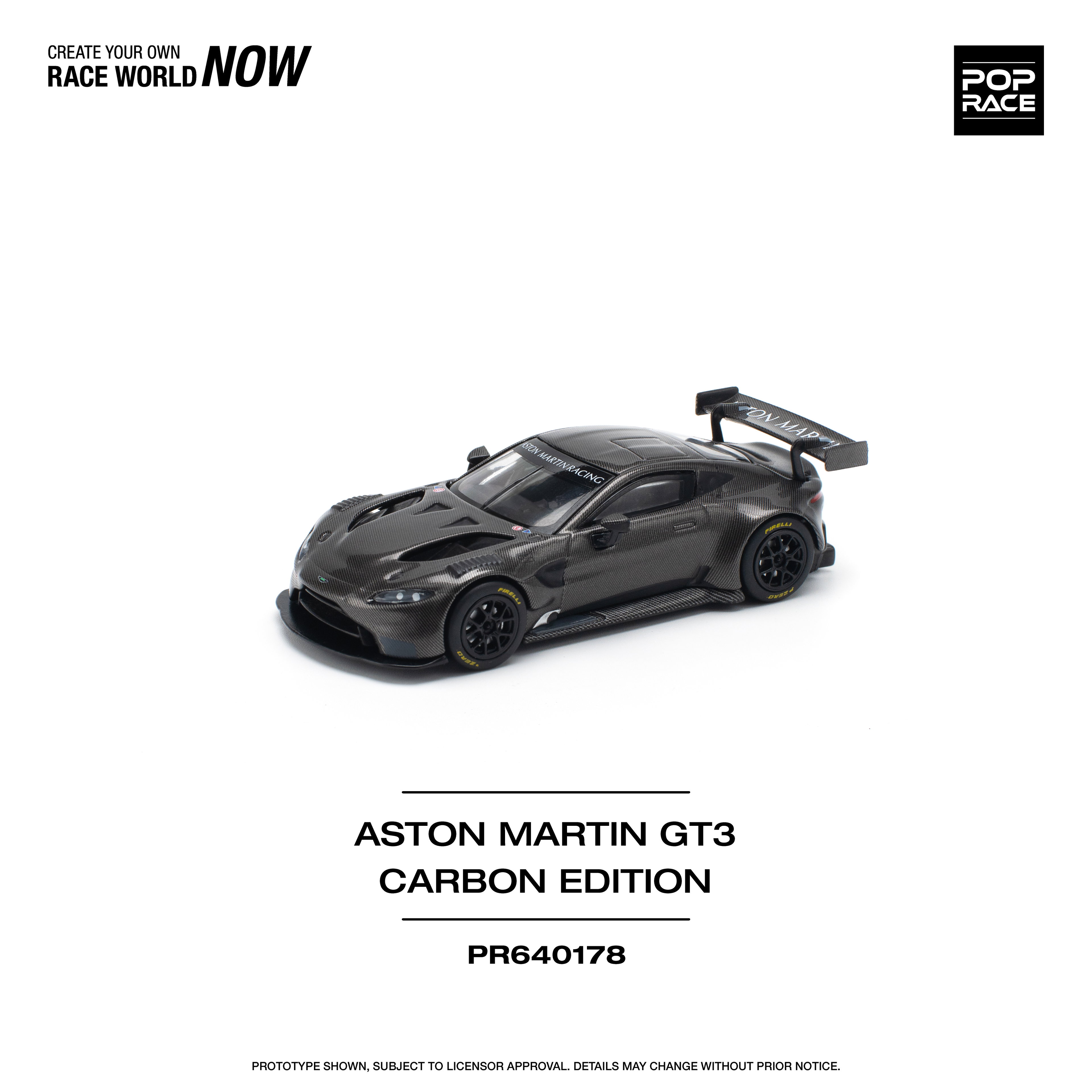 POP RACE MODEL 1/64 ASTON MARTIN VANTAGE GT3 - CARBON EDITION_3