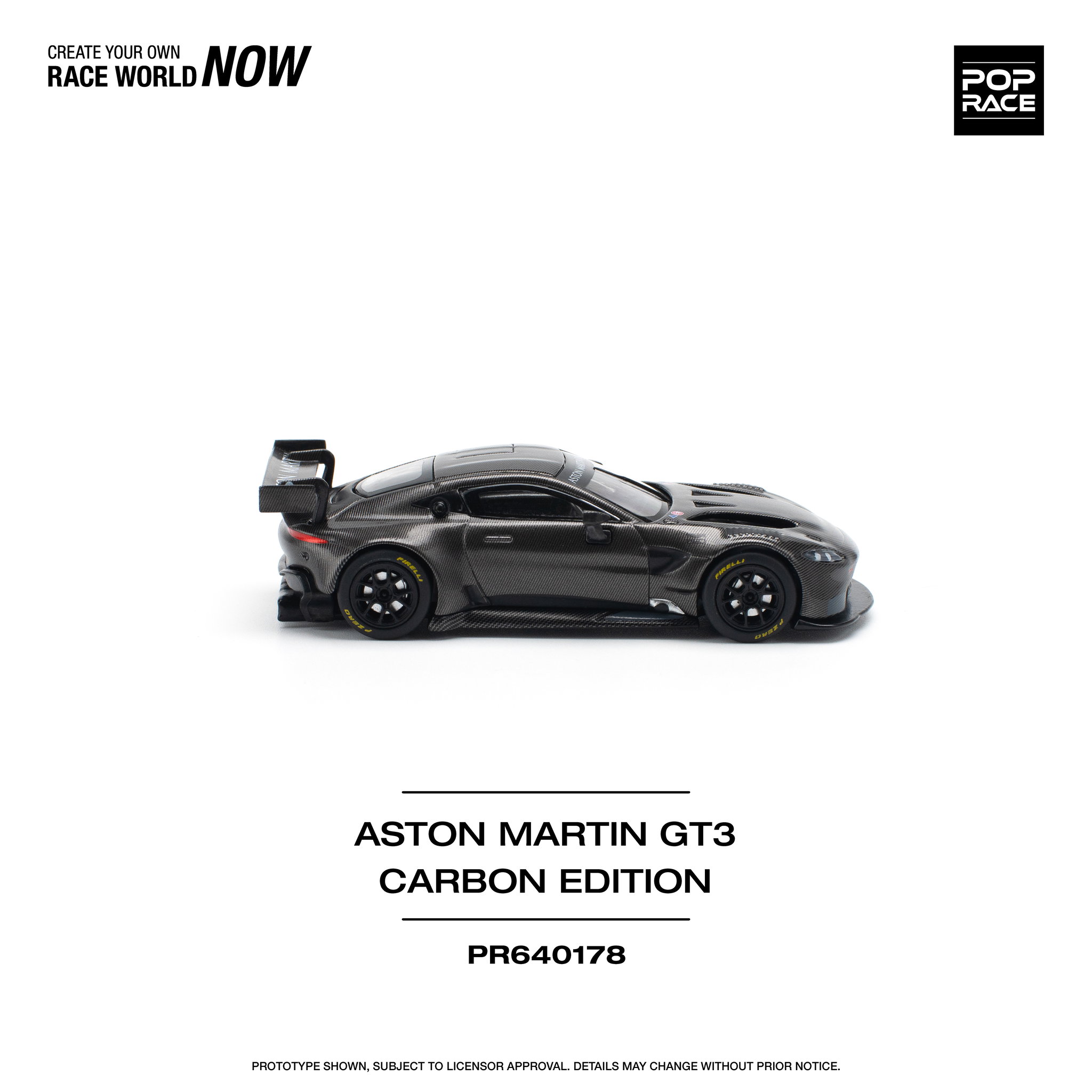 POP RACE MODEL 1/64 ASTON MARTIN VANTAGE GT3 - CARBON EDITION_7