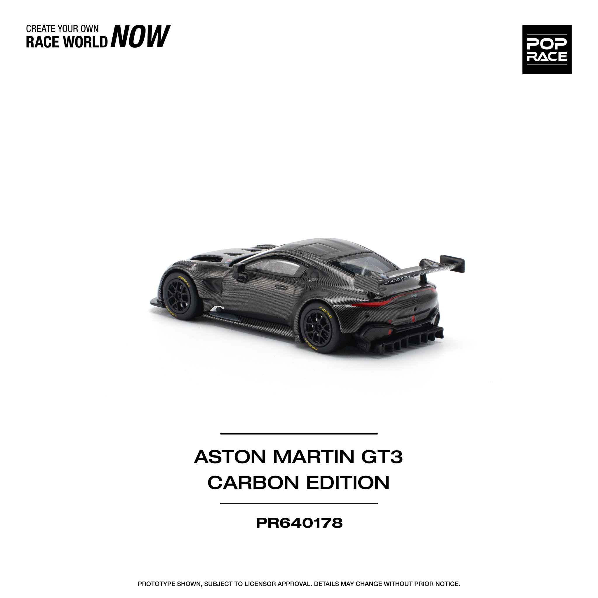 POP RACE MODEL 1/64 ASTON MARTIN VANTAGE GT3 - CARBON EDITION_5