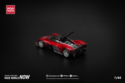 POP RACE MODEL 1/64 ASTON MARTIN VALKYRIE - SUPERNOVA RED