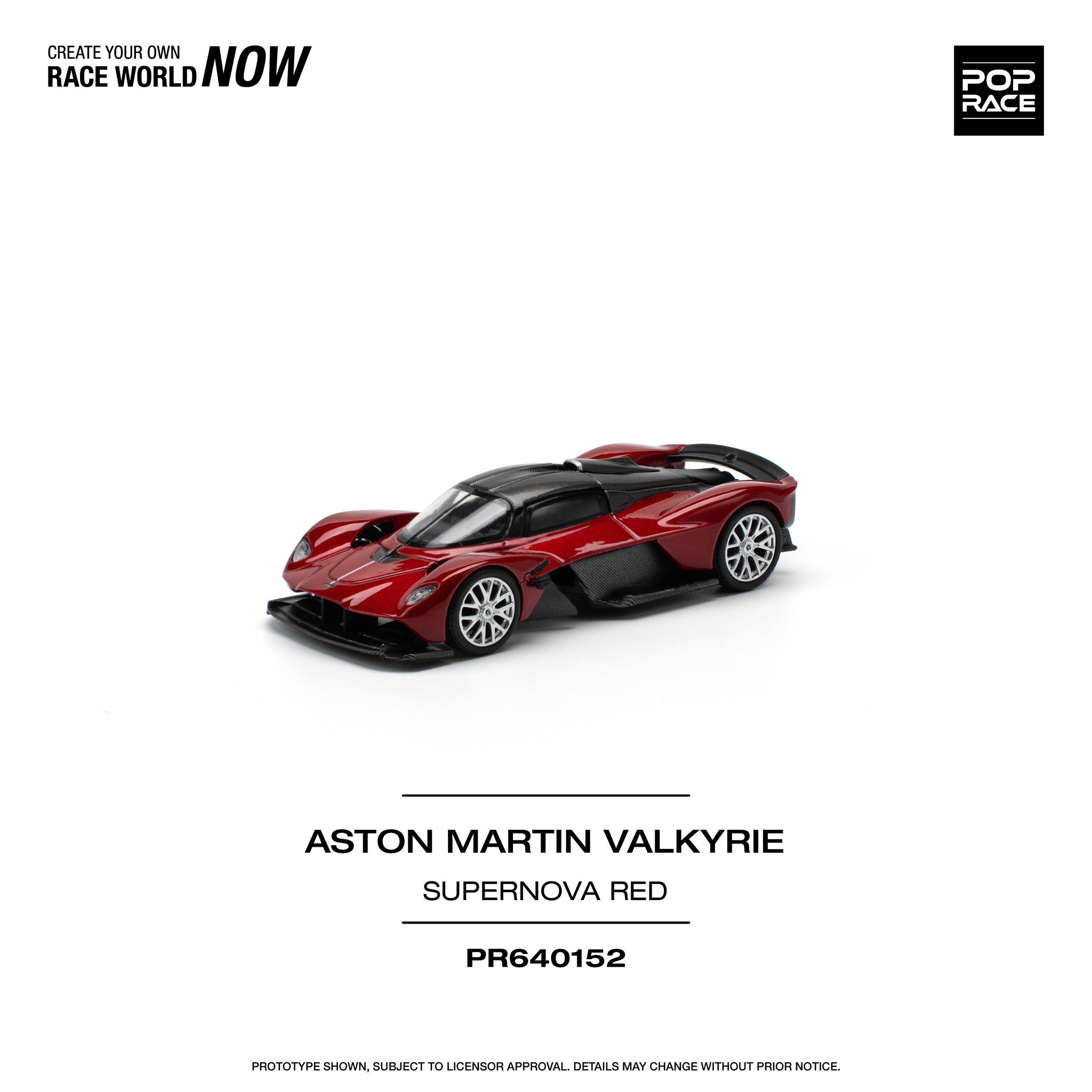 POP RACE MODEL 1/64 ASTON MARTIN VALKYRIE - SUPERNOVA RED_8