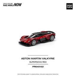 POP RACE MODEL 1/64 ASTON MARTIN VALKYRIE - SUPERNOVA RED