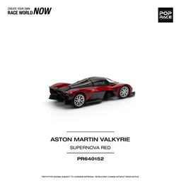 POP RACE MODEL 1/64 ASTON MARTIN VALKYRIE - SUPERNOVA RED
