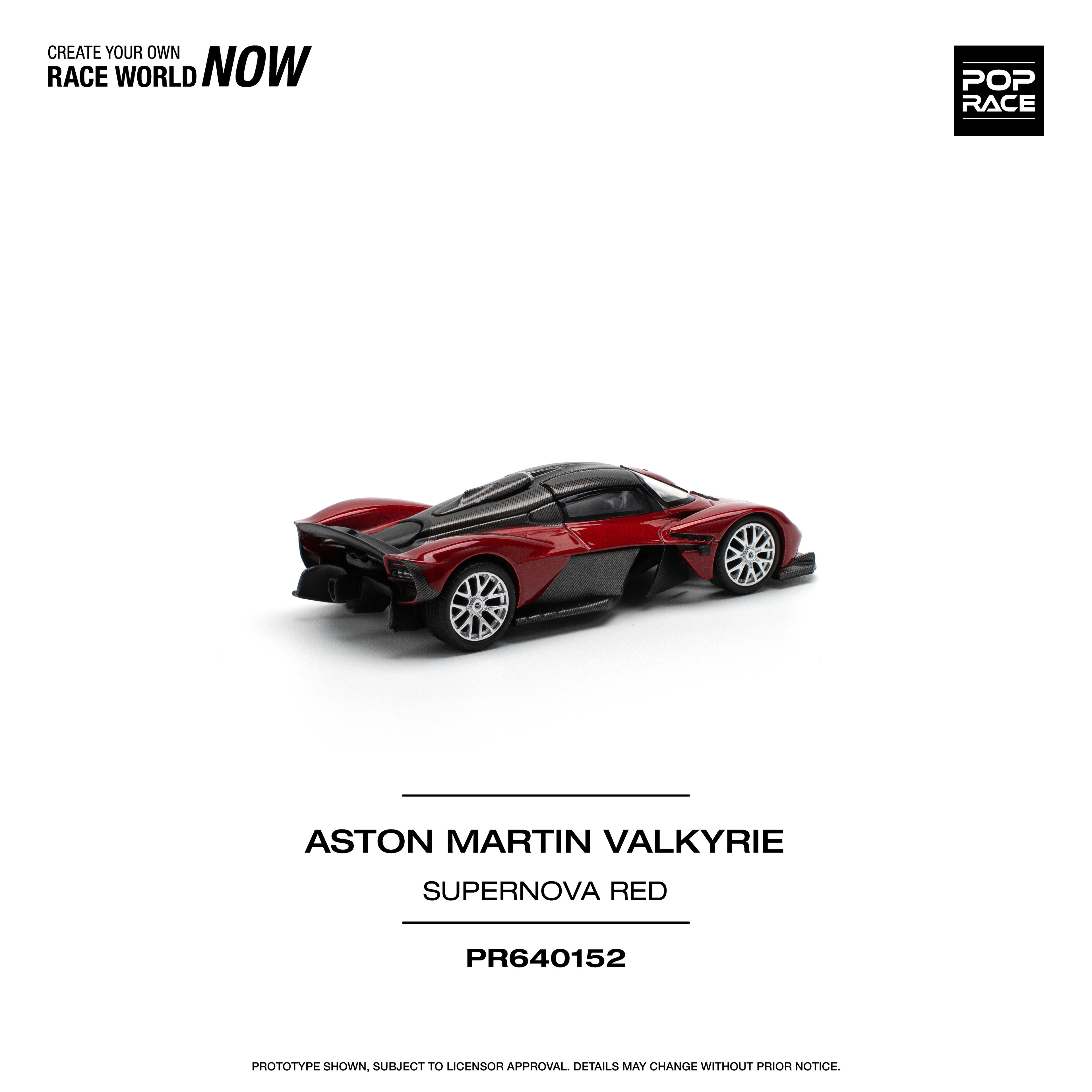POP RACE MODEL 1/64 ASTON MARTIN VALKYRIE - SUPERNOVA RED_10