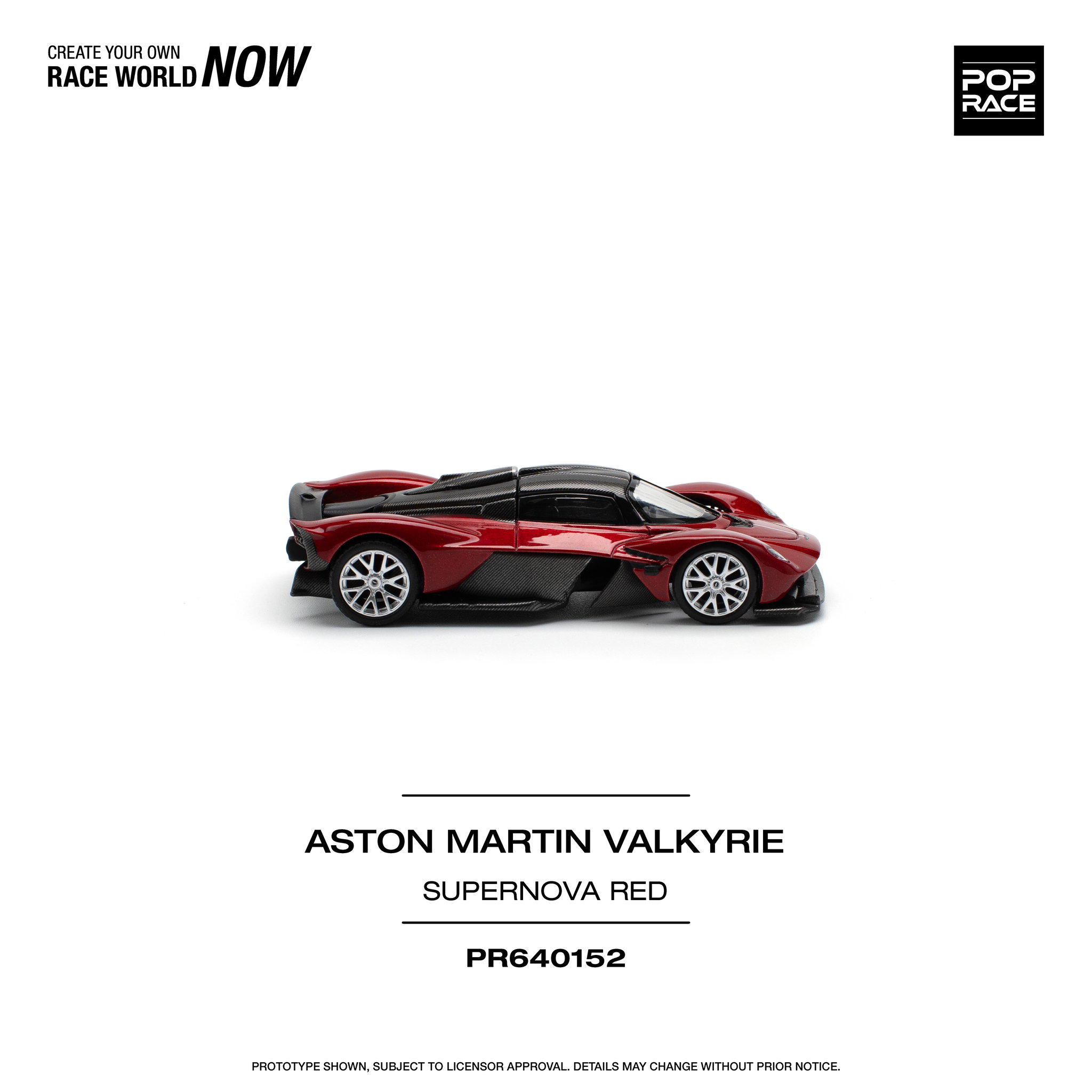 POP RACE MODEL 1/64 ASTON MARTIN VALKYRIE - SUPERNOVA RED_11