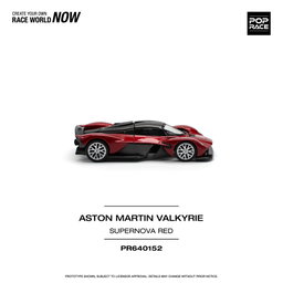 POP RACE MODEL 1/64 ASTON MARTIN VALKYRIE - SUPERNOVA RED