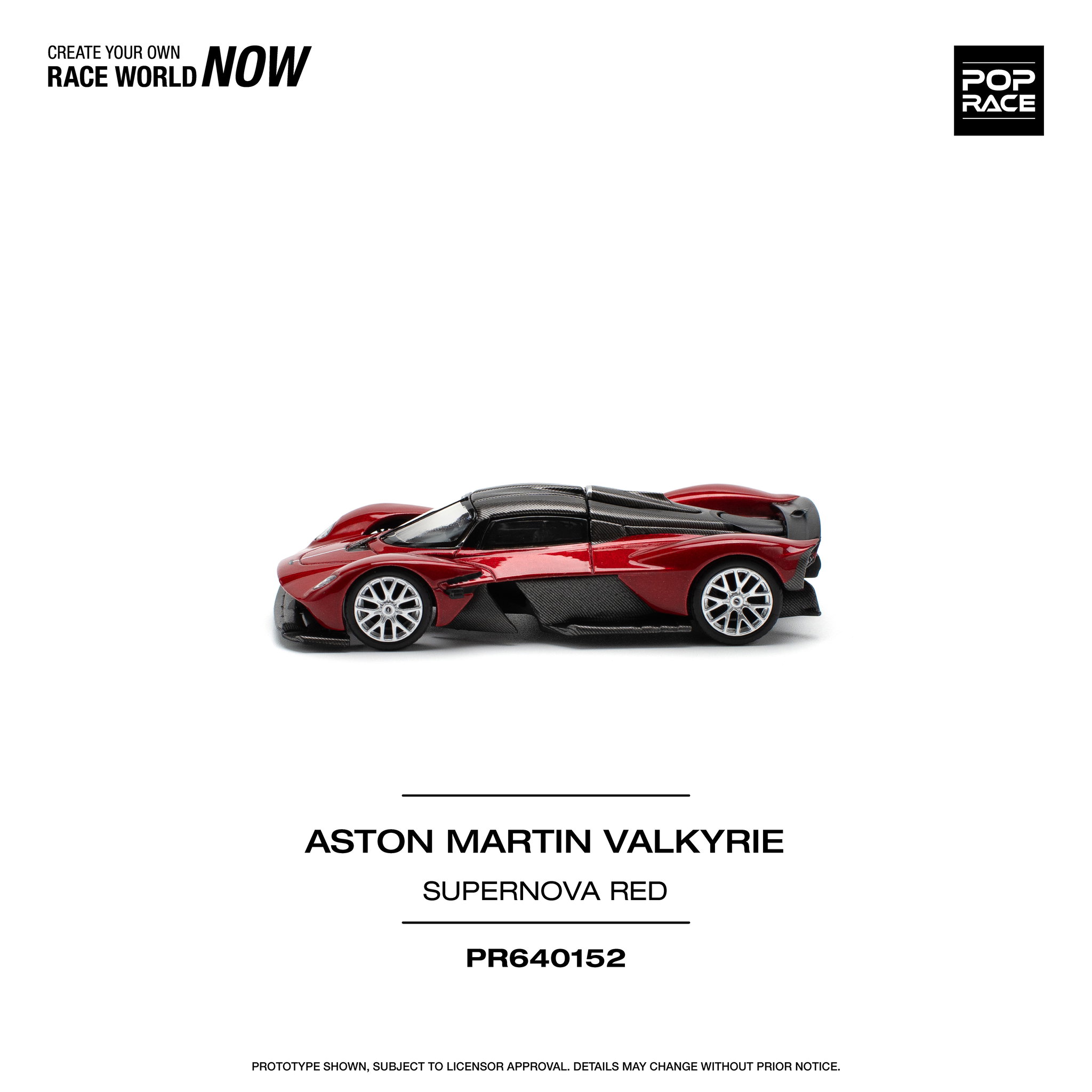 POP RACE MODEL 1/64 ASTON MARTIN VALKYRIE - SUPERNOVA RED_9