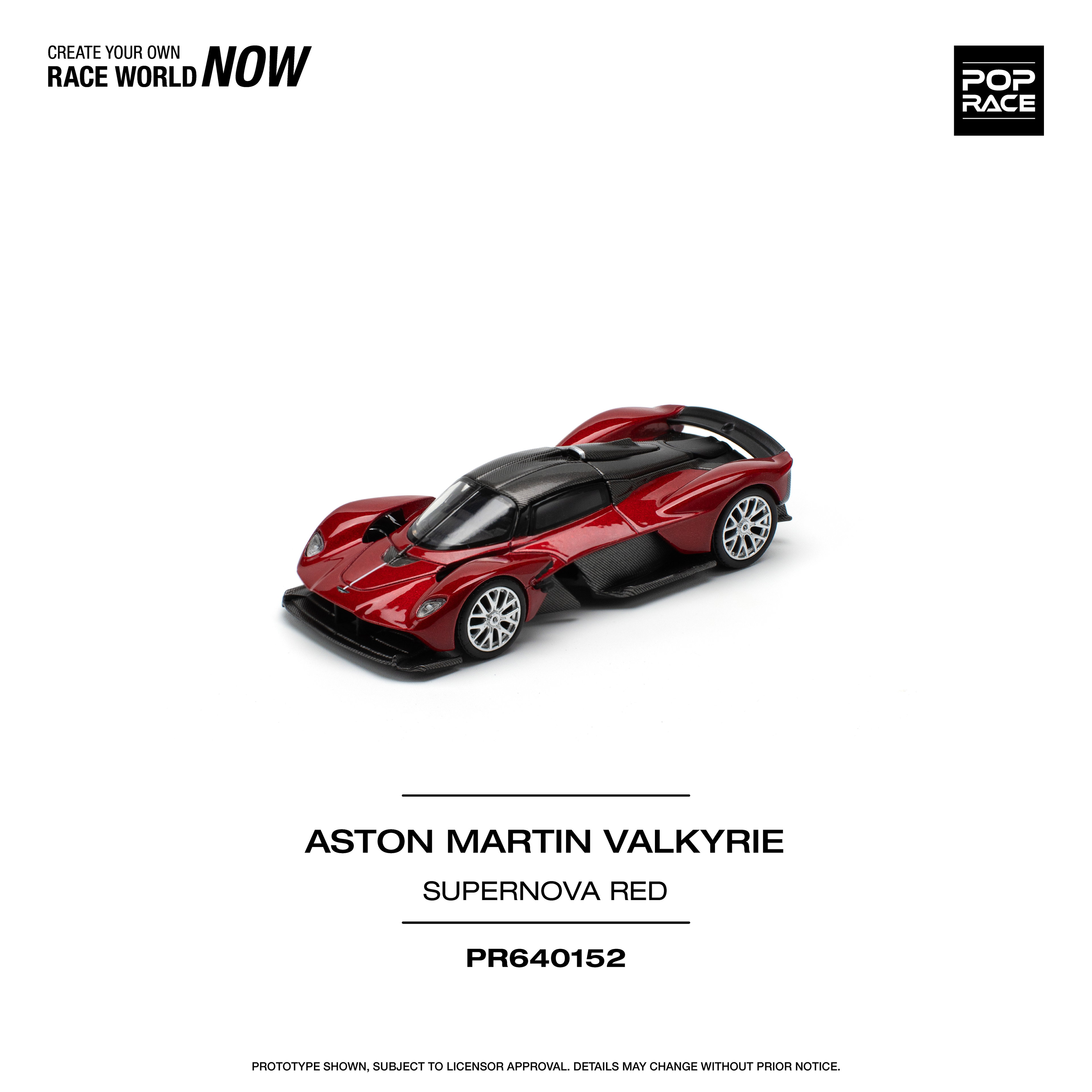 POP RACE MODEL 1/64 ASTON MARTIN VALKYRIE - SUPERNOVA RED_7