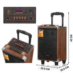 8" PORTABLE STEREO KARAOKE SPEAKER 6000W B-Q8