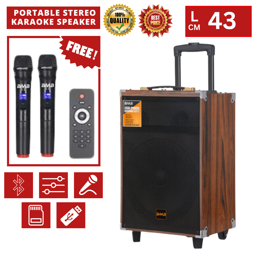8" PORTABLE STEREO KARAOKE SPEAKER 6000W B-Q8_0